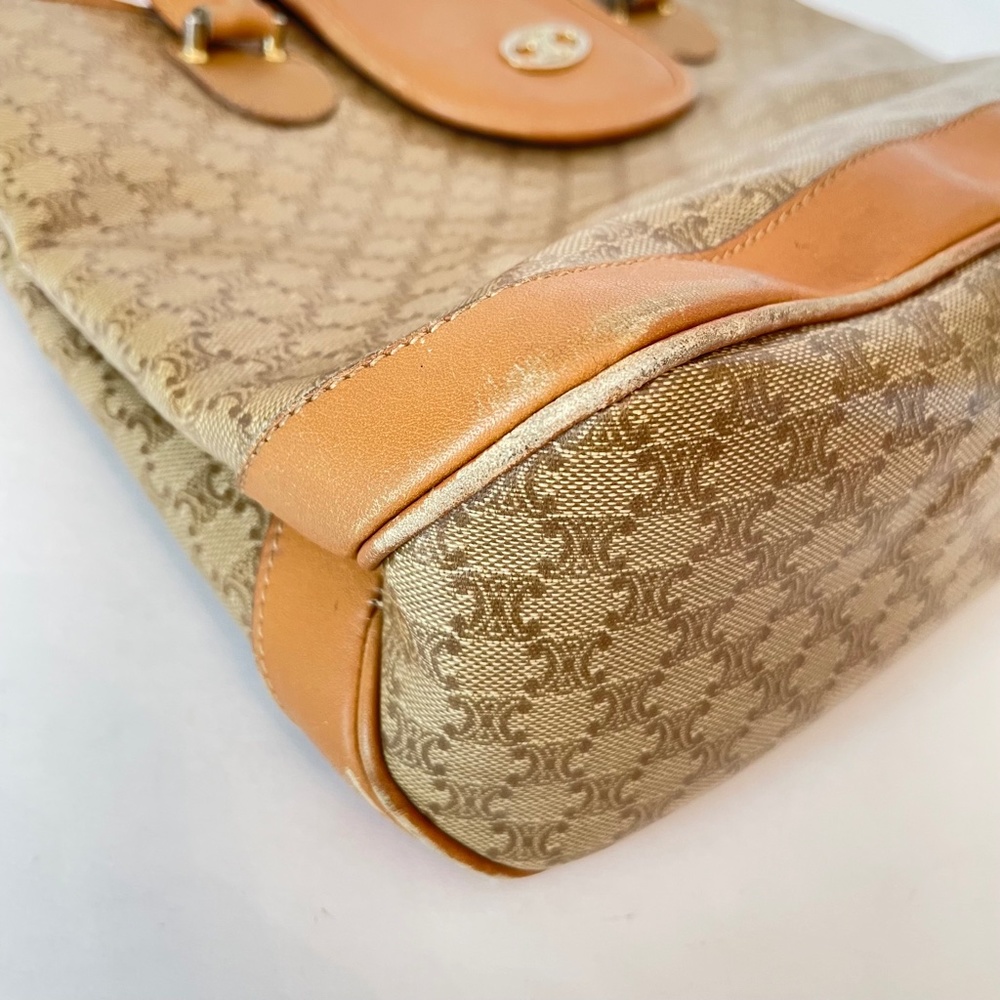 Celine Macadam Vintage Brown/Beige Bag - Picture 7 of 16